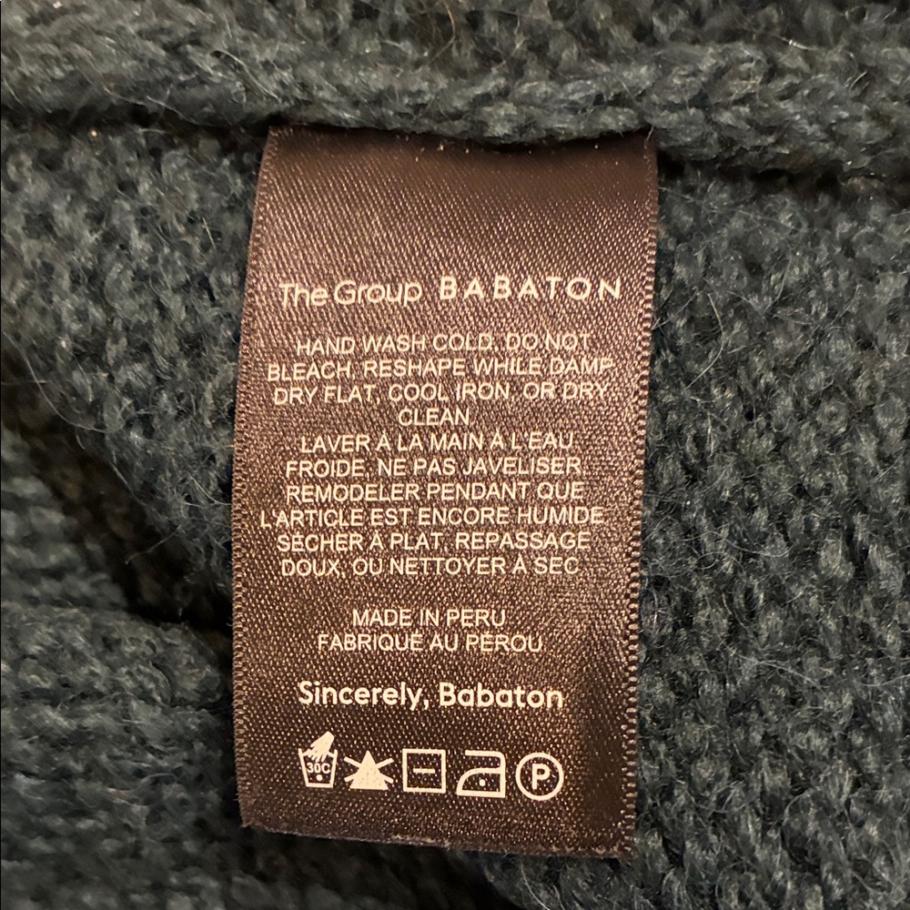 Babaton/Aritzia Dark Green Turtleneck Sweater Size XXS - Picture 3 of 6